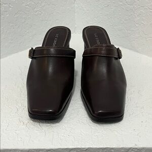 Liz Claiborne Women's Dark Brown Mules Size 7W